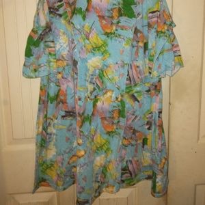 Beautiful Multicolors Tunic Blouse Brand by Shoreline